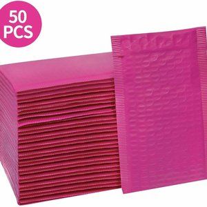 50x Bubble Mailers Self Seal Pink Padded